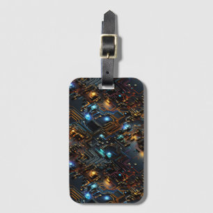 Electronic Circuit Luggage Tag