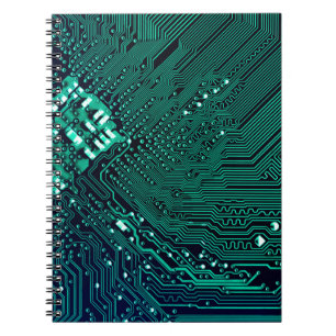 Electronic circuite board background,abstract,blue notebook