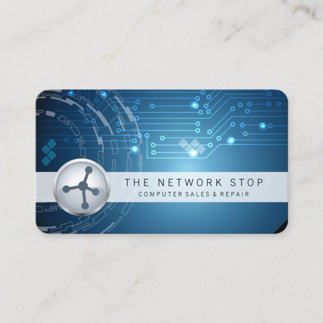 Electronic Circuits Computer Business Card (Front)
