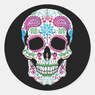 electronic classic round sticker