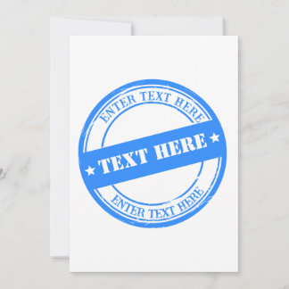 Electronic Custom Stamp Maker Generator Card