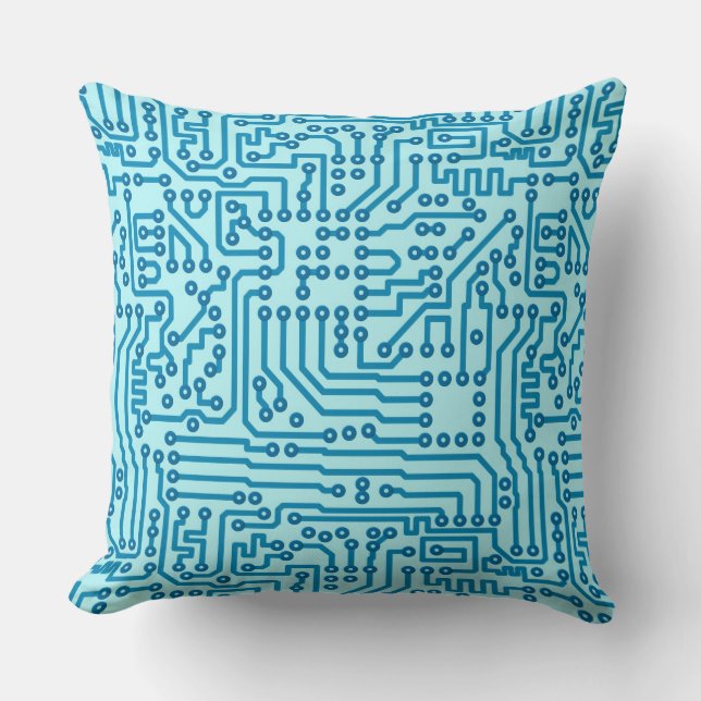 Electronic Digital Circuit Board Cushion (Front)