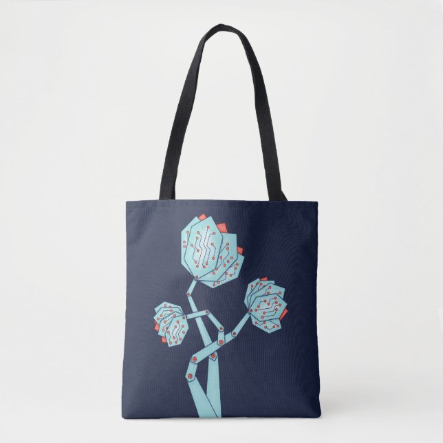 Electronic Flowers Women In STEM Tote Bag (Front)