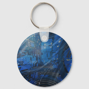 electronic globe key ring