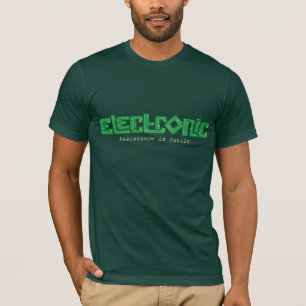 Electronic green PCB style t-shirt