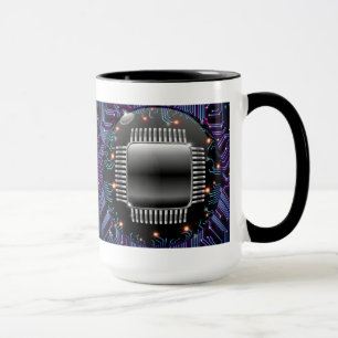Electronic Motherboard Circuit Mug