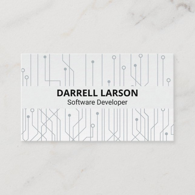 Electronic Nodes | Circuitry  Business Card (Front)