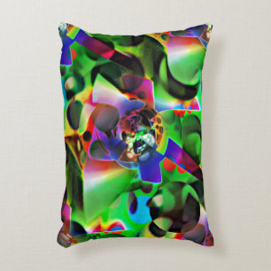 Electronic planetarium with shades of green decorative cushion