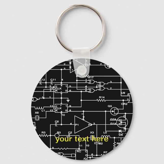 electronic project key ring (Front)