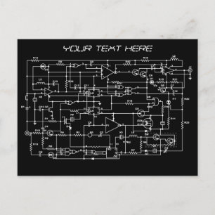 electronic project postcard