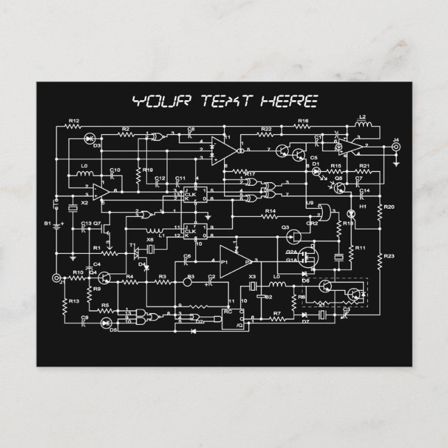 electronic project postcard (Front)