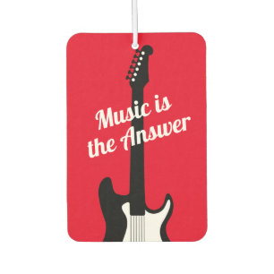 Electronic rock guitar custom music quote car car air freshener