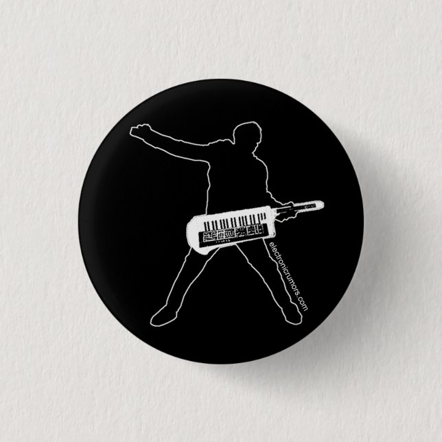 Electronic Rumours: Keytar Axe-Man, All 3 Cm Round Badge (Front)