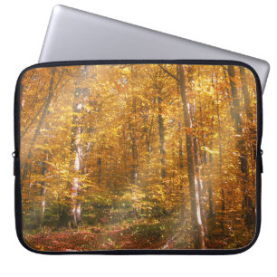 Electronics Bag Autumn forest Gold Rays