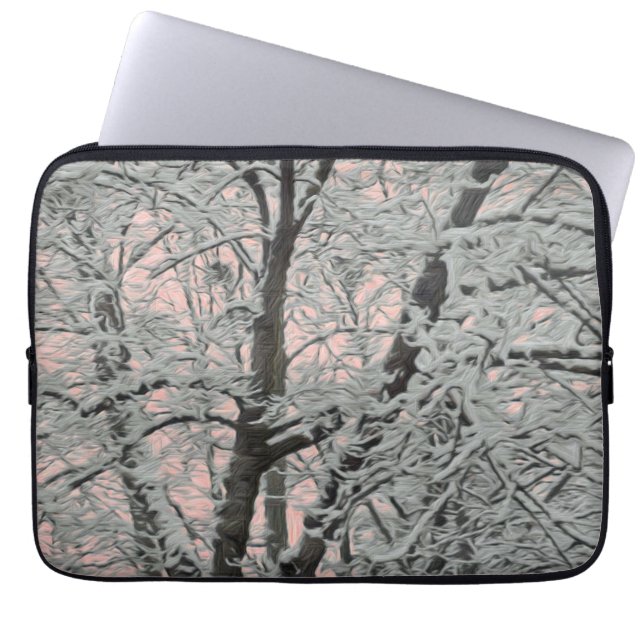 Electronics Bag Big Tree In Snow (Front)