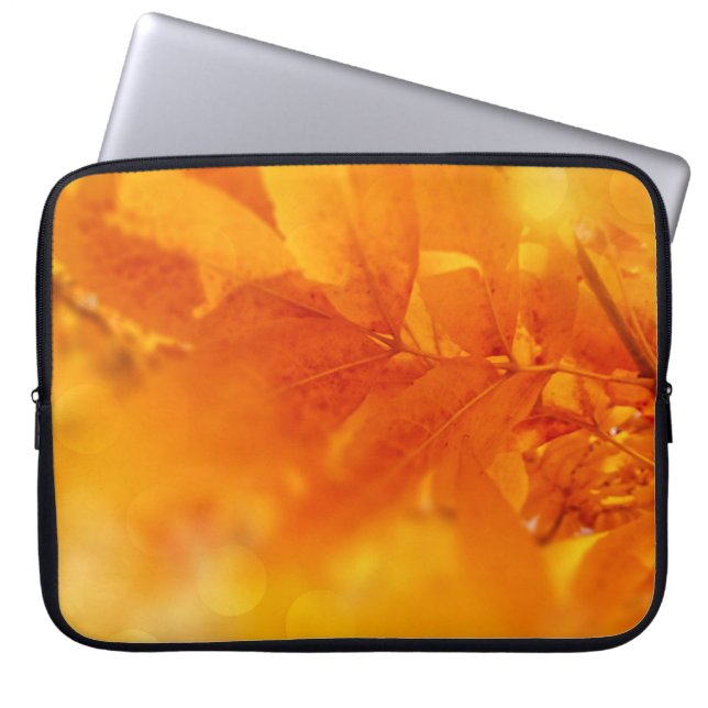 Electronics Bag Coloured Autumn Glow Leafs (Front)