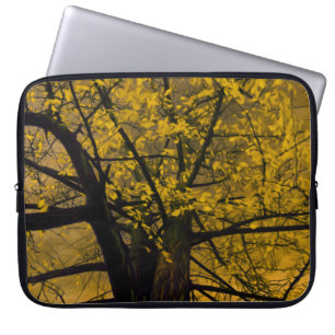 Electronics Bag Fall Yellow Tree Painting