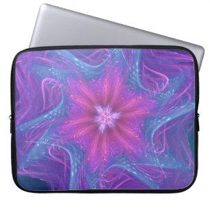 Electronics Bag Fractal Delicate Cyan Palette