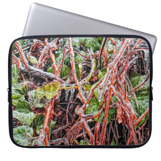 Electronics Bag Freezing Rain On Green Ivy Vines