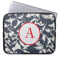 Electronics Bag JAPANESE BIRD PATTERN DIY INITIAL