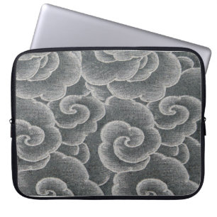 Electronics Bag JAPANESE CLOUD PATTERN GREYS