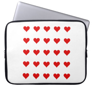 Electronics Bag with hearts.