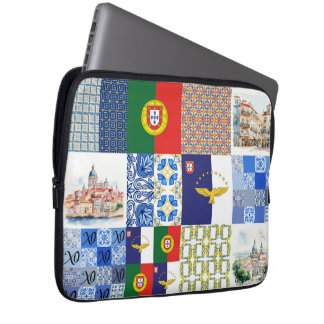 Electronics Bag with Portugal Flag and Azores Flag