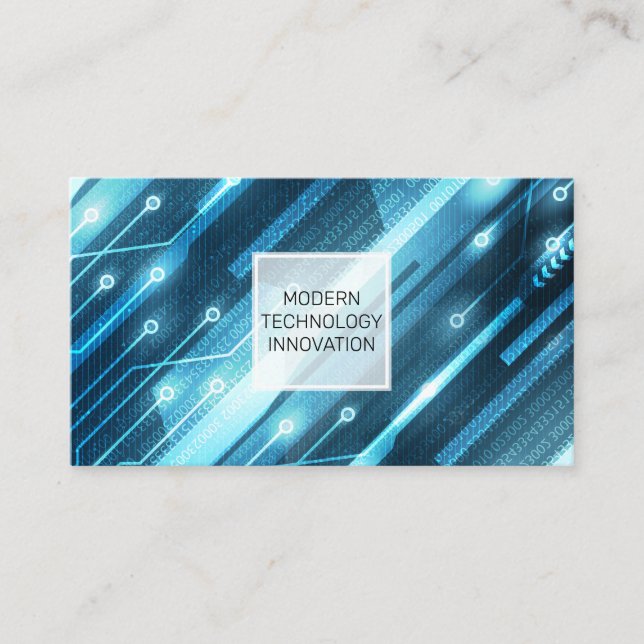 Electronics | Coder | Programmer | Software  Business Card (Front)