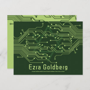 Electronics Computer Circuit Board Bar Mitzvah Thank You Card