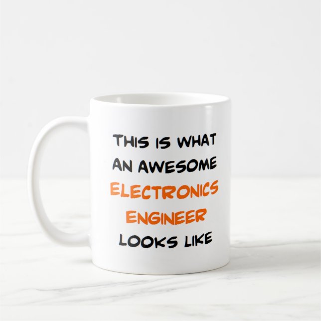 electronics engineer, awesome coffee mug (Left)