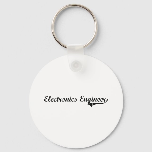 Electronics Engineer Professional Job Key Ring (Front)