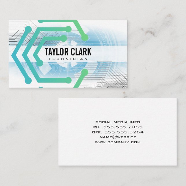 Electronics | Tech Business Card (Front/Back)