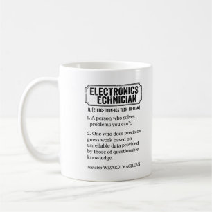 Electronics Technician Funny Definition Coffee Mug