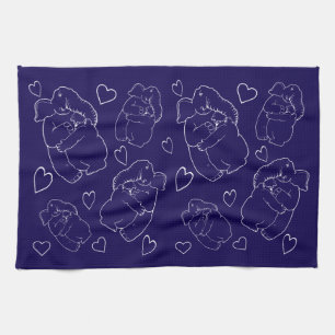 Elefant und Bär Tea Towel