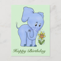 Elefant und Blume