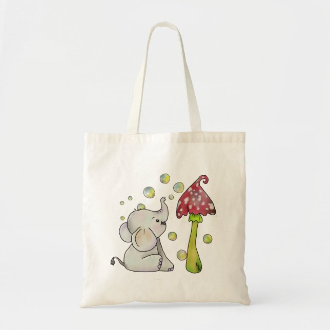 Elefant und Pilz  Tote Bag (Front)