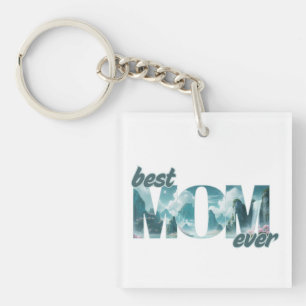 Elefanten in einer Traumwelt - best Mom ever Key Ring