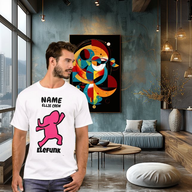 Elefunk Funny Elephant – Custom Crew Design T-Shirt (Creator Uploaded)