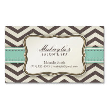 Elegan Modern Brown Chevron Pattern, Green & Beige