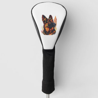 Elegance and Canine Grace German Shepherds Golf Head Cover