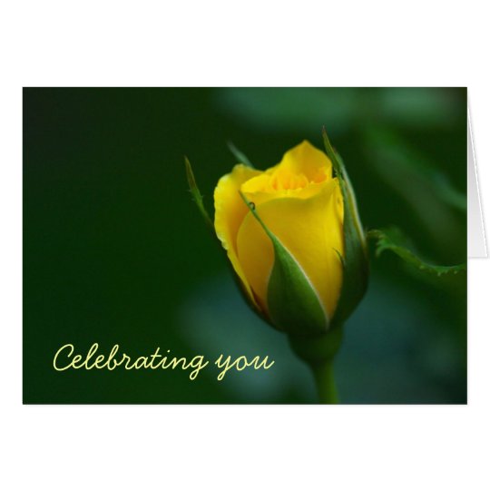 Elegance and Simplicity. Sunny Birthday Greetings Card
