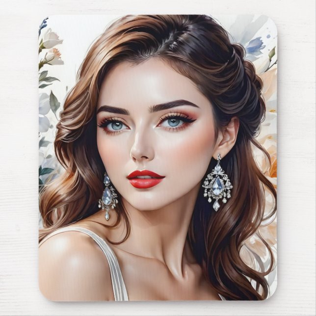 Elegance, beauty, and bliss are all words that can mouse pad (Front)