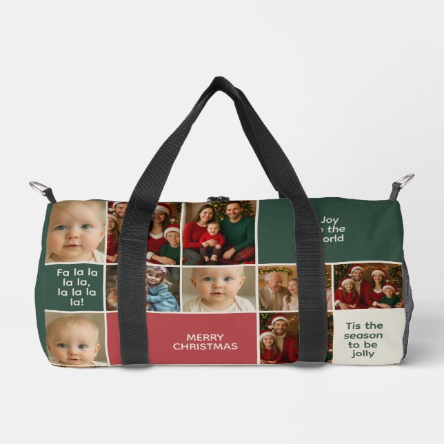 elegance big many images collage Christmas new wed Duffle Bag (Front)
