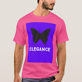 Elegance black butterfly T-Shirt