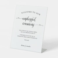 Elegance Black Heart Script Unplugged Ceremony