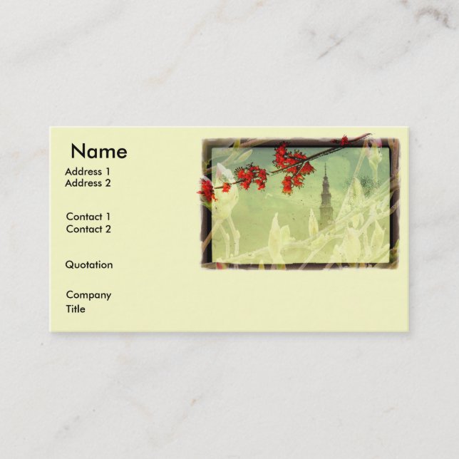 Elegance Business Card (Front)