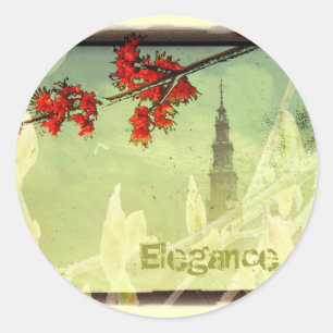 Elegance Classic Round Sticker
