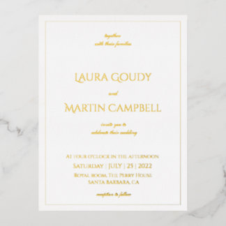  Elegance Classic text based Invitation