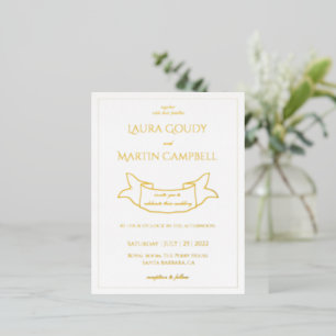 Elegance Classic text based Invitation