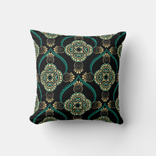 Elegance floral arabesque vintage seamless pattern cushion